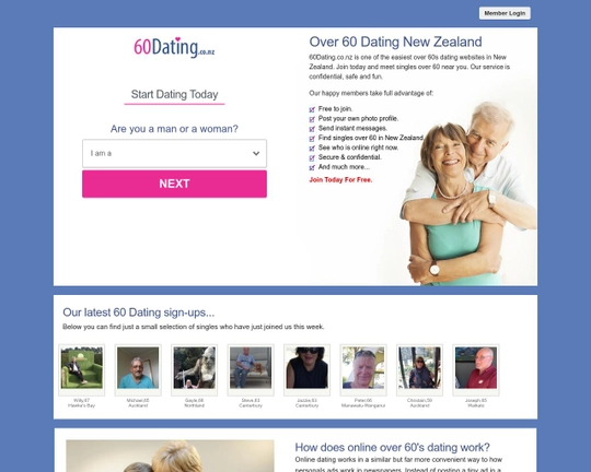 60dating.co.nz Logo