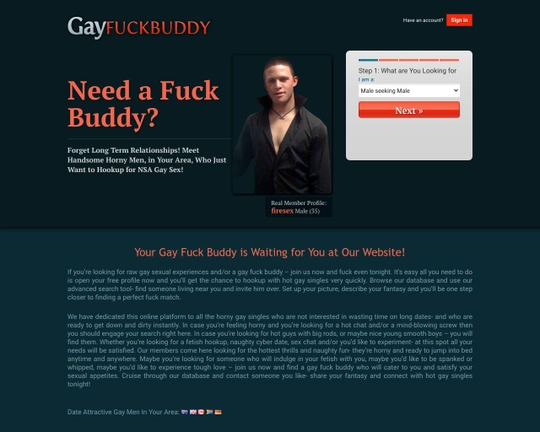 Gay Fuck Buddy Logo